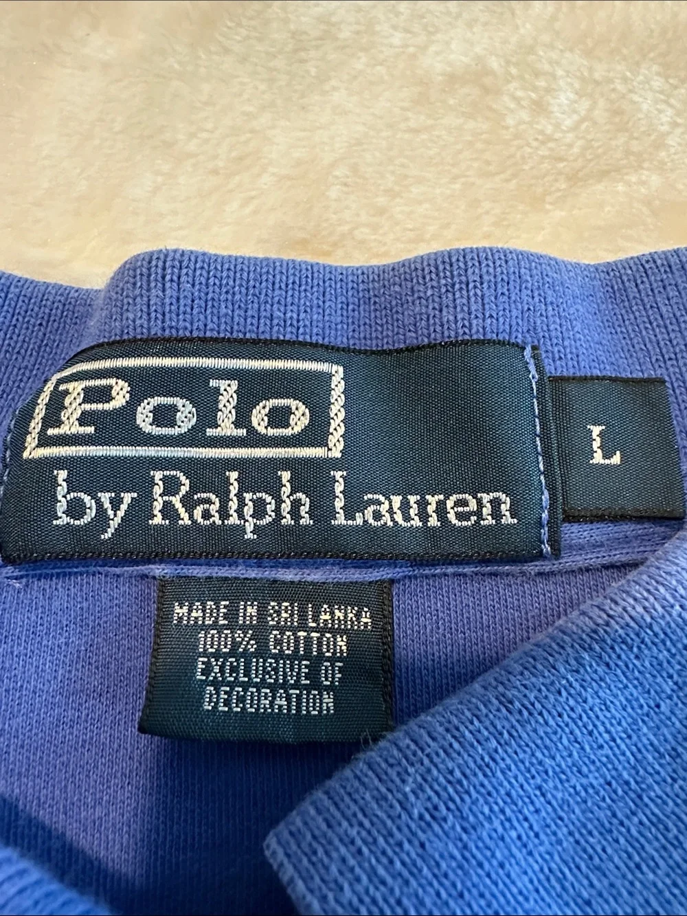 Polo by Ralph Lauren Men’s Cobalt Blue Polo with Red Pony